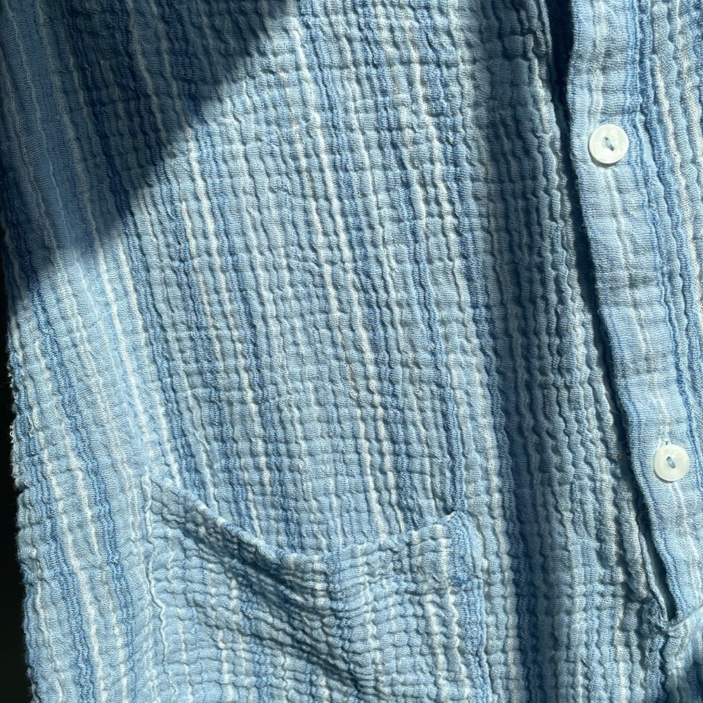 Target Blue Ribbed Romper Size Small - Picture 7 of 7